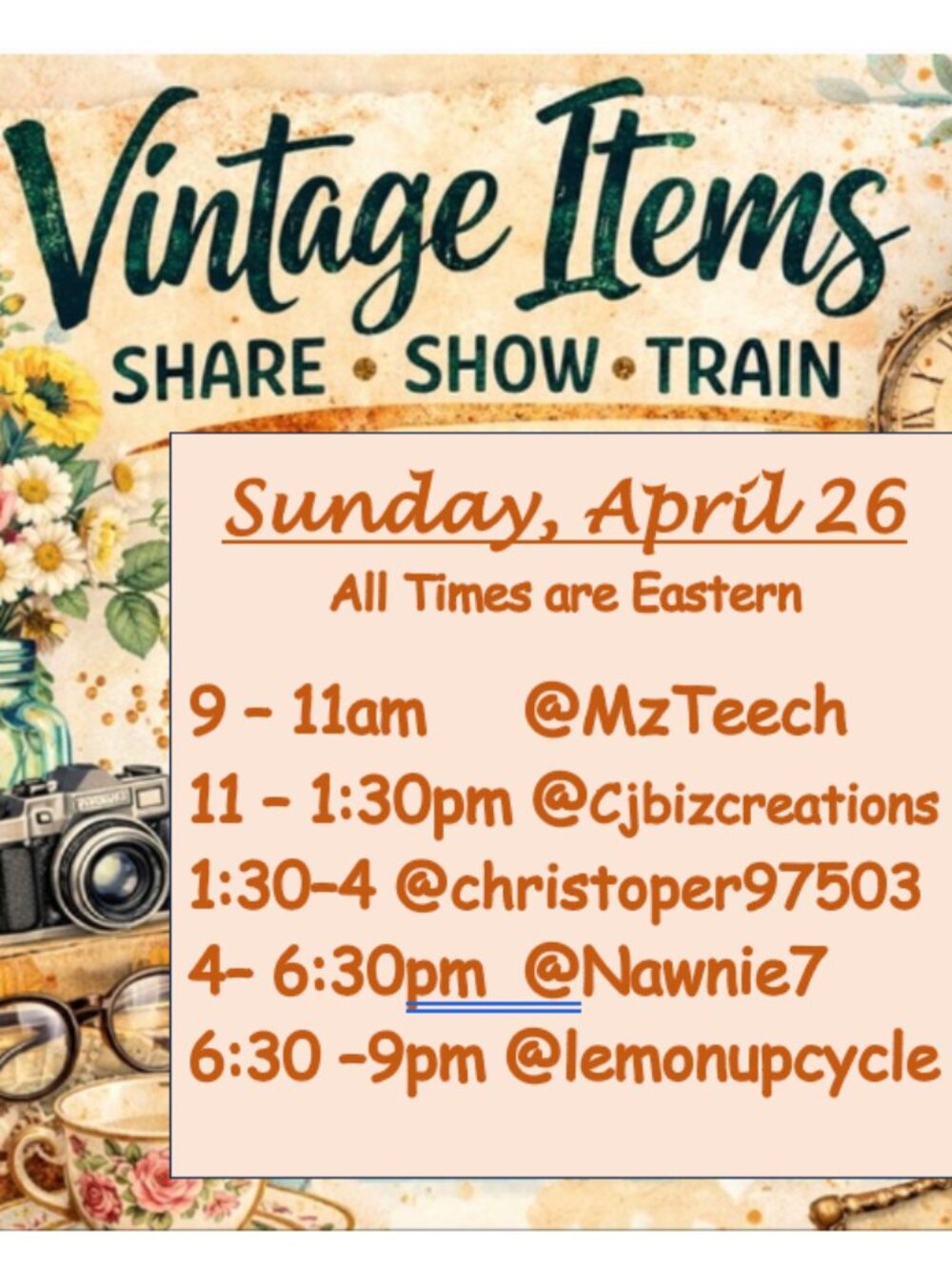 MzTeech Vintage Items Share Show Train